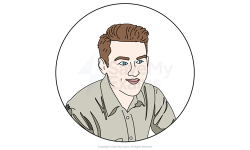 Illustration of Geof from A Taste of Honey: a young man with short brown hair and blue eyes, in an open-necked pale khaki shirt.