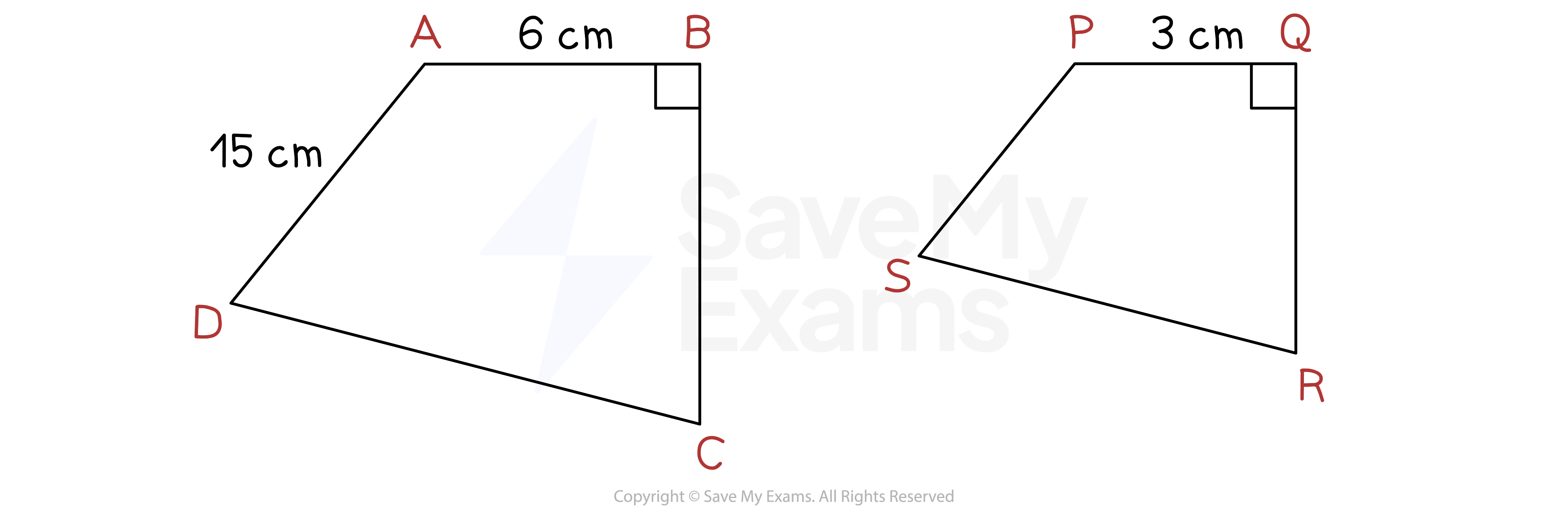 Two similar quadrilaterals
