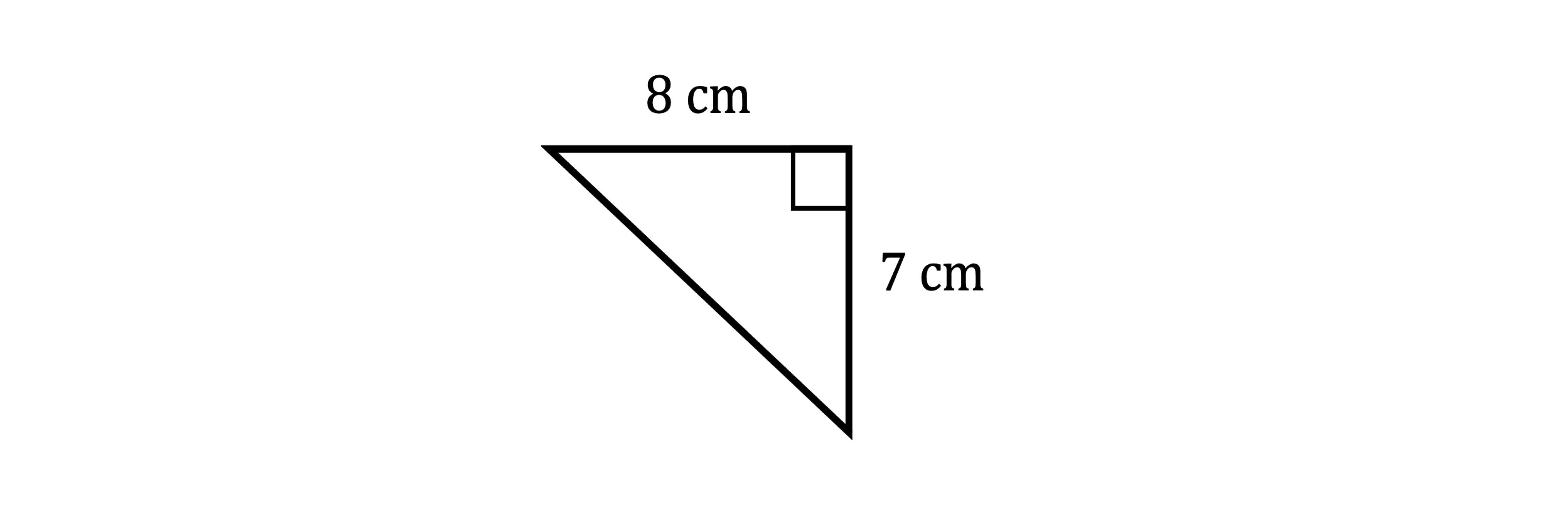 A right-angled triangle