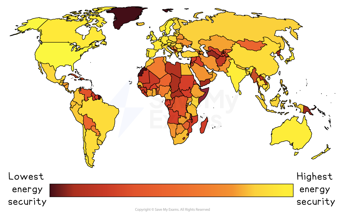 World map showing risk levels of countries: red for extreme, orange for high, yellow for medium, green for low, and grey for no data.