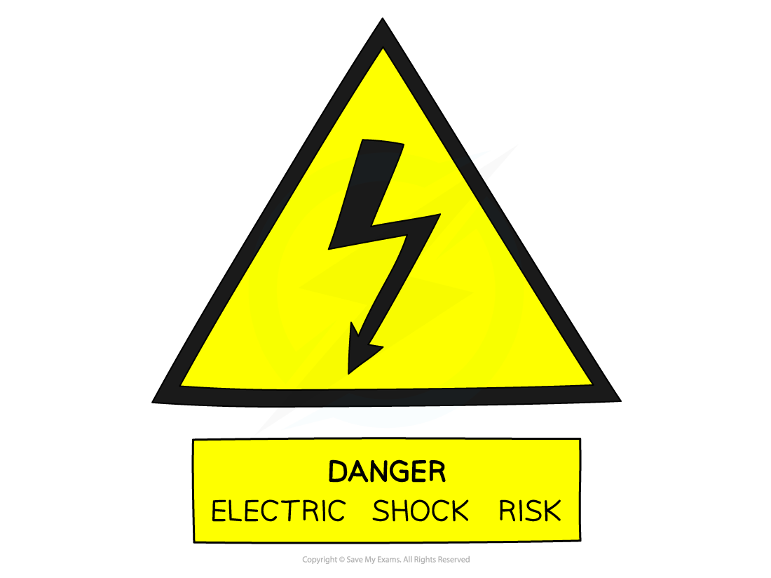 Electrical danger, IGCSE & GCSE Physics revision notes